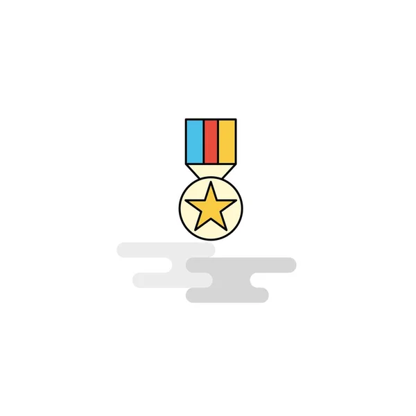 Icono Medalla Plana Vector — Vector de stock