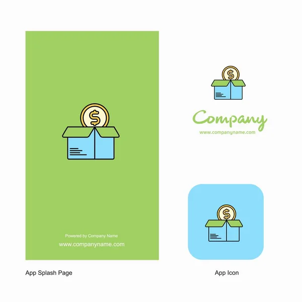 Shopping Company Logo App Icon Splash Page Design Creative Business — Stock Vector