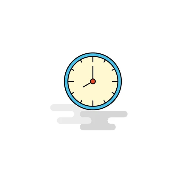 Flat Clock Icon Vector — Stock Vector