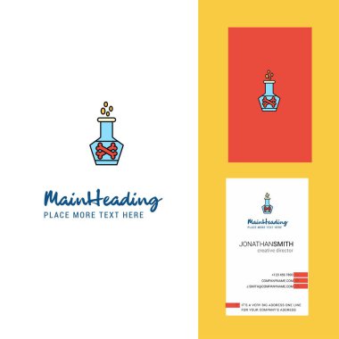 Kabı yaratıcı Logo ve kartvizit. dikey tasarlamak vektör