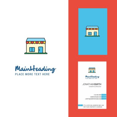 Pazar yaratıcı Logo ve kartvizit. dikey tasarlamak vektör