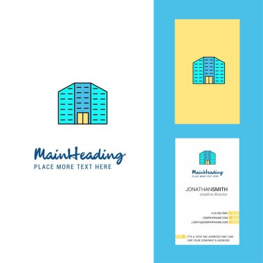 Yaratıcı Logo ve kartvizit oluşturmak. dikey tasarlamak vektör