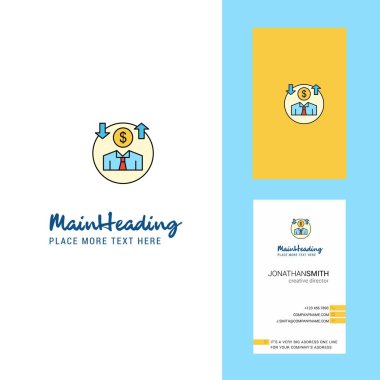 Avatar Logo yaratıcı ve kartvizit. dikey tasarlamak vektör