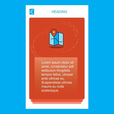 Mobil dikey banner tasarım tasarımı eşleyin. Vektör