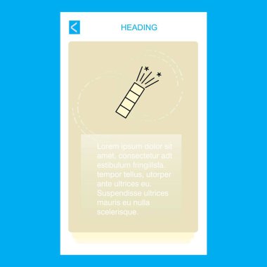 Pop mobil dikey afiş tasarım tasarımı. Vektör