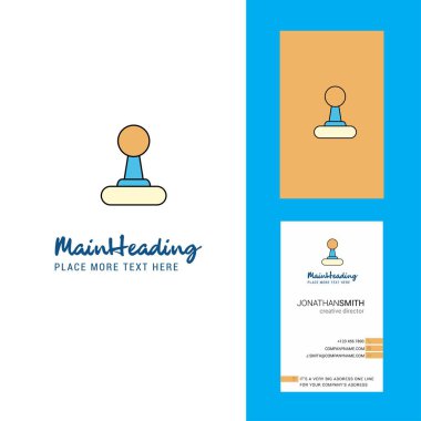 Vites kutusu yaratıcı Logo ve kartvizit. dikey tasarlamak vektör