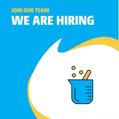 Bize katıl. Busienss şirket kabı Poster belirtme çizgisi tasarım işe vardır. Vektör arka plan