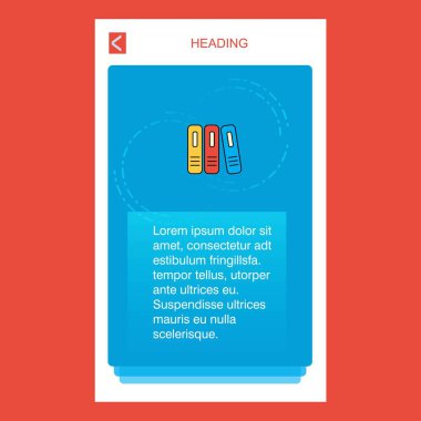 Mobil dikey afiş tasarım tasarım dosyaları. Vektör