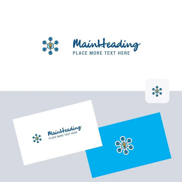 Μοιραστείτε Λογότυπο Φορέα Ιδέα Πρότυπο Επαγγελματική Κάρτα Κομψό Εταιρική Ταυτότητα — Διανυσματικό Αρχείο