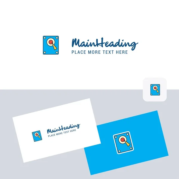 Logotipo Vetor Alto Falante Com Modelo Cartão Visita Identidade Corporativa — Vetor de Stock