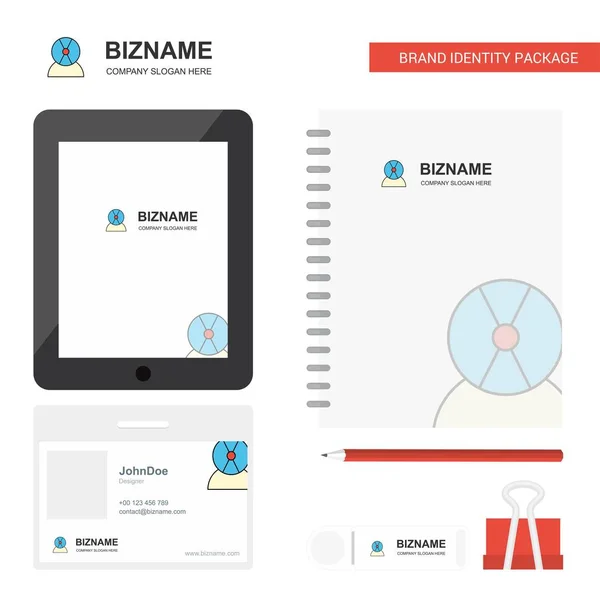 Logo Affaires Avatar Disque Application Onglet Carte Employé Pvc Journal — Image vectorielle