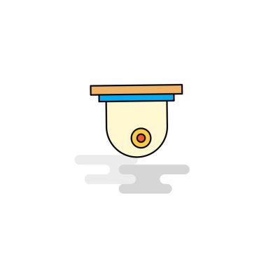 Düz Cctv simgesi. Vektör