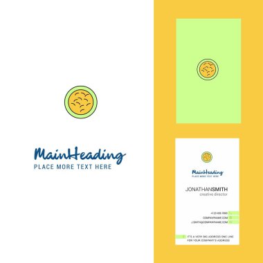 Bakteri yaratıcı Logo ve kartvizit. dikey tasarlamak vektör