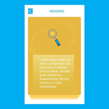 Arama mobil dikey banner tasarım tasarımı. Vektör