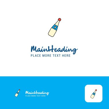 Creative Celebration drink Logo Design. Flat color Logo place for Tagline. Vector Illustration
