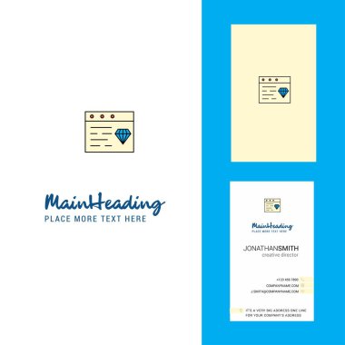 Takı Web sitesi Logo yaratıcı ve kartvizit. dikey tasarlamak vektör