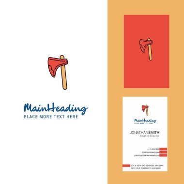 Balta yaratıcı Logo ve kartvizit. dikey tasarlamak vektör