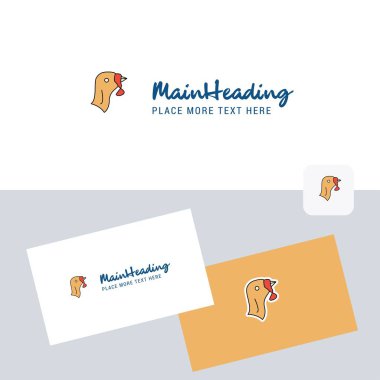 Türkiye'de vektör logo kartvizit şablonu ile. Zarif kurumsal kimlik. -Vektör