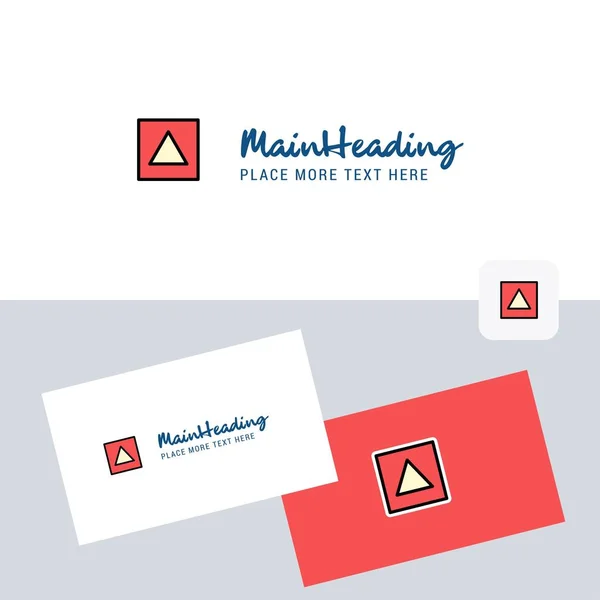 Traingle Σχήμα Διάνυσμα Λογότυπο Πρότυπο Επαγγελματική Κάρτα Κομψό Εταιρική Ταυτότητα — Διανυσματικό Αρχείο