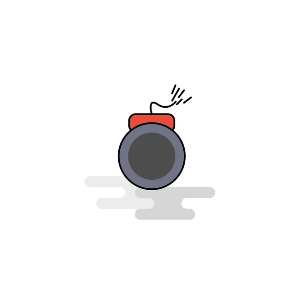 Icono Bomba Plana Vector — Vector de stock