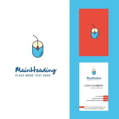 Fare yaratıcı Logo ve kartvizit. dikey tasarlamak vektör