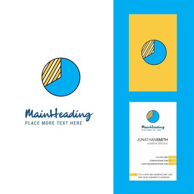 Yaratıcı Logo ve kartvizit grafiğini çizin. dikey tasarlamak vektör