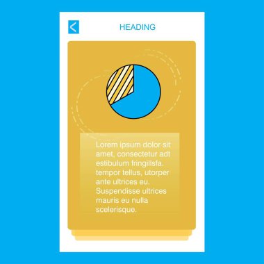 Grafik mobil dikey afiş tasarım tasarımı. Vektör