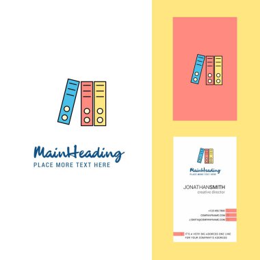 Yaratıcı Logo ve kartvizit dosyaları. dikey tasarlamak vektör