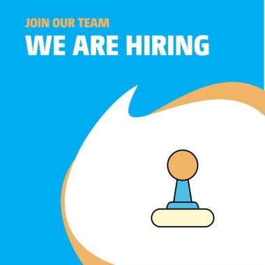 Ekibimize katılın. Busienss Şirket Dişli kutusu Biz Poster Callout Tasarım Kiralama vardır. Vektör arka planı