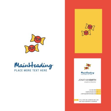 Örümcek ağı ve örümcek yaratıcı Logo ve kartvizit. dikey tasarlamak vektör