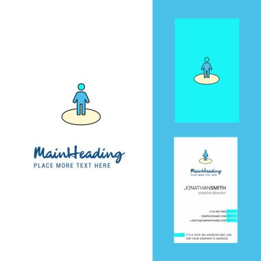 Avatar Logo yaratıcı ve kartvizit. dikey tasarlamak vektör