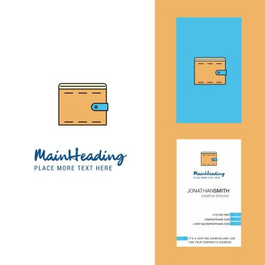 M-cüzdan yaratıcı Logo ve kartvizit. dikey tasarlamak vektör