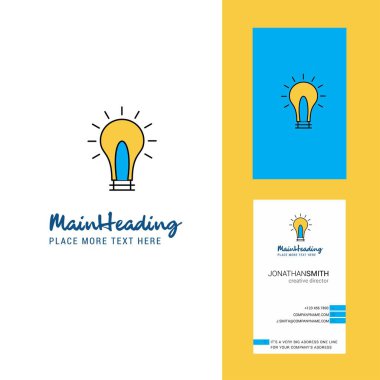 Logo yaratıcı fikir ve kartvizit. dikey tasarlamak vektör