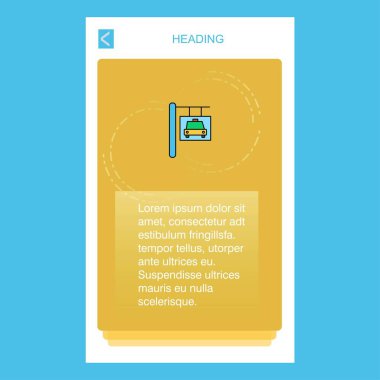 Rating kartı mobil dikey afiş tasarım tasarımı. Vektör