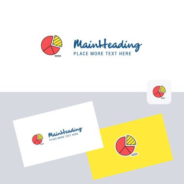 Pasta grafiği vektör logo kartvizit şablonu ile. Zarif kurumsal kimlik. -Vektör