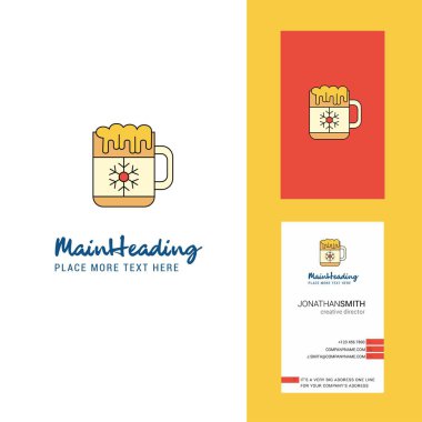 Çanak yaratıcı Logo ve kartvizit. dikey tasarlamak vektör