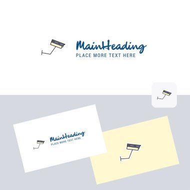 CCTV vektör logo kartvizit şablonu ile. Zarif kurumsal kimlik. -Vektör