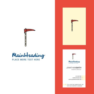 Balta yaratıcı Logo ve kartvizit. dikey tasarlamak vektör