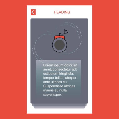 Bomba mobil dikey banner tasarım tasarımı. Vektör