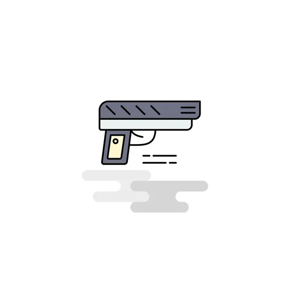 Flat Gun Icon Vector — Stock Vector