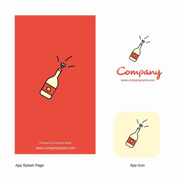 Celebrations Drink Company Logo App Icon Splash Page Design Creative — Stock Vector