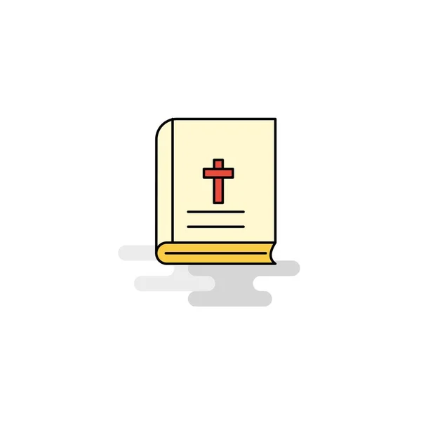 Flat Holy Bible Icon Vector — Stock Vector