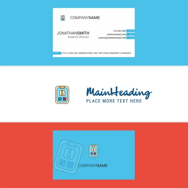 Προφίλ Χρήστη Όμορφη Social Media Λογότυπο Και Επαγγελματική Κάρτα Κατακόρυφη — Διανυσματικό Αρχείο