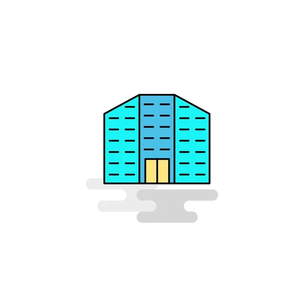 Flat Building Icon Vector — Stock Vector