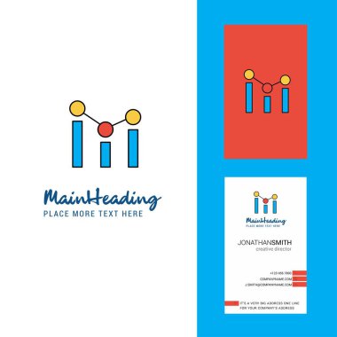 Yaratıcı Logo ve kartvizit konumlandırır. dikey tasarlamak vektör