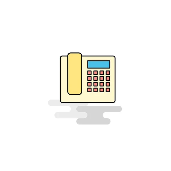 Flat Telephone Icon Vector — Stock Vector