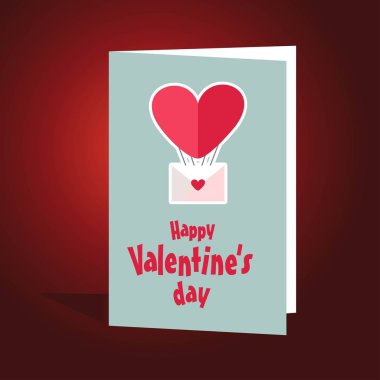 Sevgililer günü tatil tebrik kartı