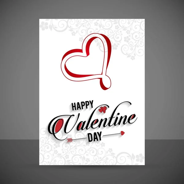 Tarjeta Felicitación Día San Valentín — Archivo Imágenes Vectoriales