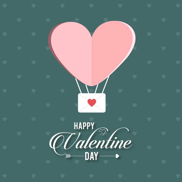 Tarjeta Felicitación Día San Valentín — Archivo Imágenes Vectoriales
