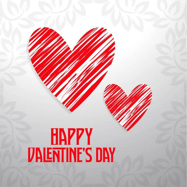 Tarjeta Felicitación Día San Valentín — Vector de stock